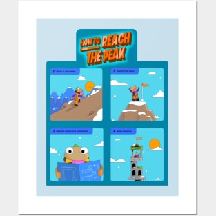 Lego Fortnite HOW TO REACH THE PEAK! Posters and Art